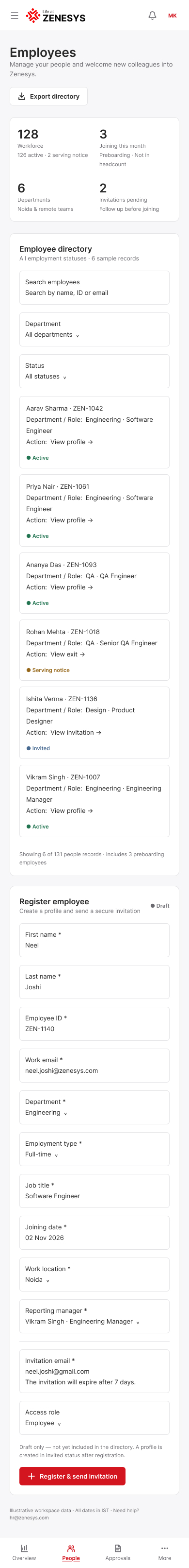 Employees — Mobile
